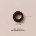 Dark brown stainless steel round bead for DIY jewelry making, 12mm dimension size. - July Birthstone Pendant