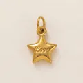 Elegante piccolo ciondolo a stella in acciaio inossidabile placcato oro 18K Love per DIY - 1. Amore (Ciondolo a Stella) / Oro