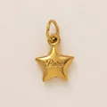 Elegante ciondolo a stella in acciaio inossidabile placcato oro 18K Pure - 6. Puro (Ciondolo a Stella) / Oro