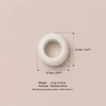 Pendentif rond minimaliste en acier inoxydable blanc pour bijoux DIY taille 12mm - Pendentif Pierre de Naissance Avril