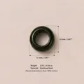 Perle ronde en acier inoxydable vert foncé poli pour bijoux, diamètre de 12 mm - Pendentif Pierre de Naissance Mai