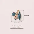 Detailed size and weight specifications for this cute colorful enamel cat pendant in copper - Style 4 Tabby Cat (Pendant Only)