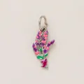 Elegante ciondolo bouquet di lavanda in acciaio inossidabile con dettagli in smalto - Lavanda