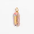 Enamel pencil and crayon charm pendant in gold plating for DIY jewelry - Pencil Pendant (MTPK260414OI) / Colorful