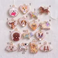 Set of 15 unique cartoon dog charms in 18K gold plated stainless steel for DIY jewelry - Happy Puppy Pendant No. 2
