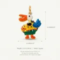 Colorful enamel duck pendant in 18K gold plated copper for DIY jewelry accessory - No.1 Duck Pendant Only (Without Chain) / 16.4x13.4mm / Yellow/Blue/Duck
