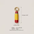 Pendentif gomme créatif en cuivre avec détails de taille et de poids - Red Pen Style (No.7) / Rouge