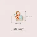 Pendentif mignon ours bleu clair en cuivre plaqué or 18 carats, breloque DIY 14,6 mm - Dotted Bear Pendant / Bleu ciel