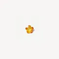 Pequeño dije de cristal amarillo tallado en forma de estrella para colgantes de relicario - Dije de Flor Amarilla