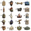 Colección mayorista de 20 dijes de cultura antigua y arte para creación de joyas DIY - Colgante de Tablilla de Escritura Antigua N.º 1 Solo (Sin Cadena)