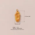Detailed orange tabby cat pendant made of stainless steel with precise measurements - Orange Cat Pendant No.3