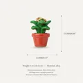 Miniature green succulent potted plant alloy pendant with gold bail for DIY jewelry - Mini Potted Plant Pendant Only (Without Chain)