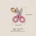 Handmade pink scissors copper charm pendant 14.5mm length for jewelry making DIY - Scissors Pendant (10)