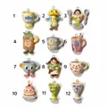 Assorted hand-painted ceramic cartoon charms in 12 styles for DIY jewelry making crafts - 1 Fish Mug Pendant Only (Without Chain)