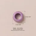 Lavender purple stainless steel donut bead for DIY jewelry making 12mm size pendant - June Birthstone Pendant