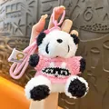 Süßer Plüsch-Panda-Schlüsselanhänger mit rosa Strickpullover, ideal für Rucksäcke. - Panda - Rosa Pullover