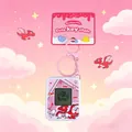 Retro pink dragon handheld mini electronic game console keychain with boutique card - Square Pet Console Pendant / Pink