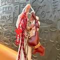 Vintage brown leather dog keychain charm with heart tag and colorful braided cords - French Bulldog / Burgundy