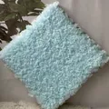 Tapis de sol carré bleu clair en velours ultra doux pour décoration de chambre - 30x30x1cm / Bleu ciel