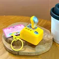 Porte-clés interactif jaune levier de vitesse avec voix pour soulager le stress - Style de Boîte de Vitesses de Simulation / Jaune