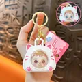Cute cat space capsule keychain pendant and stress relief toy with sound for student gifts - Cat Space Capsule (Squeaky Version) / White