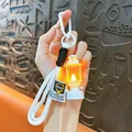 Creatieve vintage LED lantaarn sleutelhanger met warm lichteffect voor tasdecoratie - Retro Paleislamp / Wit