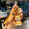 Simpatico portachiavi a forma di cane Corgi arancione con cinturino Buddy - Corgi (B539-3)