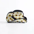 Acryl-Haarklammer in Cowboyhut-Form mit Sonnenblumenmuster für elegantes Haarstyling - Cowboy Hat Style Claw / Sunflower Hat
