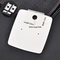 Clear plastic adhesive earring card hanger for jewelry display, 2.6cm x 1.3cm size - Adhesive Hook Style 2 (For 100 Cards) / Pack of 100 / Clear