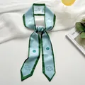 Elegante Koreaanse zijden sjaal met Vissen-sterrenbeeld in groene en blauwe tinten - Vissen