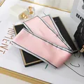Elegant pink striped skinny silk scarf for women's hair or bag handle decoration - L040-15-02 Striped Pink