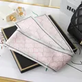 Elegant pink geometric pattern silk skinny scarf for hair accessory or bag handle wrap - L040-23-02 Double P - Pink