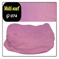 Detail view of pink seamless magic scarf showing fabric texture and model G-074 - One Size / Pink