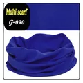 Close-up of a solid blue seamless multifunctional magic headscarf and outdoor cycling neck gaiter - One Size / Sapphire Blue