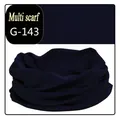 Dark blue seamless multi-functional neck gaiter for outdoor cycling and sports. - One Size / Dark Blue