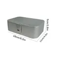 Silver portable jewelry storage box for rings and earrings 16x11x5cm dimensions - 16*11*5cm / Silver