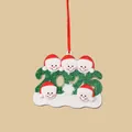 Personalized 2026 Family of 5 Snowmen Resin Christmas Ornament for Tree Decoration - Christmas 2026 A Family Of Five