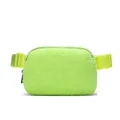 Modern neon green sherpa fleece belt bag with adjustable strap and matching buckle - Neon Green