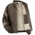 Robuste Herrenjacke aus gewachstem Canvas mit warmem Sherpa-Fleece-Futter in Braun - S / Oberteile / Braun