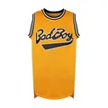 Maglia sportiva da basket in rete gialla traspirante con ricamo Bad Boy per uomo - S / Tops / Giallo