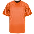 High-quality blank orange V-neck mesh sports jersey for men training and football - S / Tops / Orange