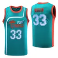 Embroidered Flint Tropics retro basketball jersey for hip-hop party costumes - S / Tops / Green No. 33