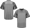 Men's grey mesh athletic training jersey with breathable fabric and V-neck design - S / Tops / Dark Gray