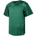 Men's forest green American football training jersey with breathable mesh fabric panels - S / Tops / Dark Green