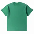 Heavyweight 230g washed cotton t-shirt in vintage green finish - S / Tops / Light Green