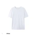 Premium men's loose fit 180g pure cotton white crew neck short sleeve variant t-shirt - S / Tops / White
