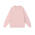 Sudadera unisex de forro polar rosa claro con cuello redondo para uso diario en otoño e invierno - S / Tops / Rosa loto
