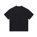 Heavyweight 250g pure cotton vintage washed t-shirt featuring a loose American style fit - S / Tops / Distressed Black
