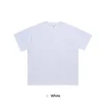 Premium heavyweight pure cotton oversized drop-shoulder crewneck t-shirt in white color - XS / Tops / White