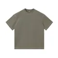 Vintage washed 250G heavyweight cotton oversized short sleeve t-shirt for men in olive - S / Tops / Distressed Army Green